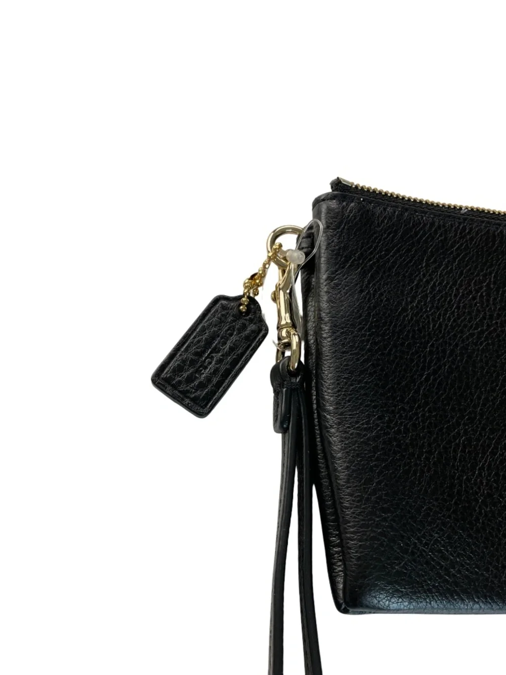 Coach Large Leather Corner Zip Wristlet Wallet